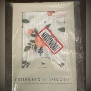 Cotton Muslin Crib Sheet NIB